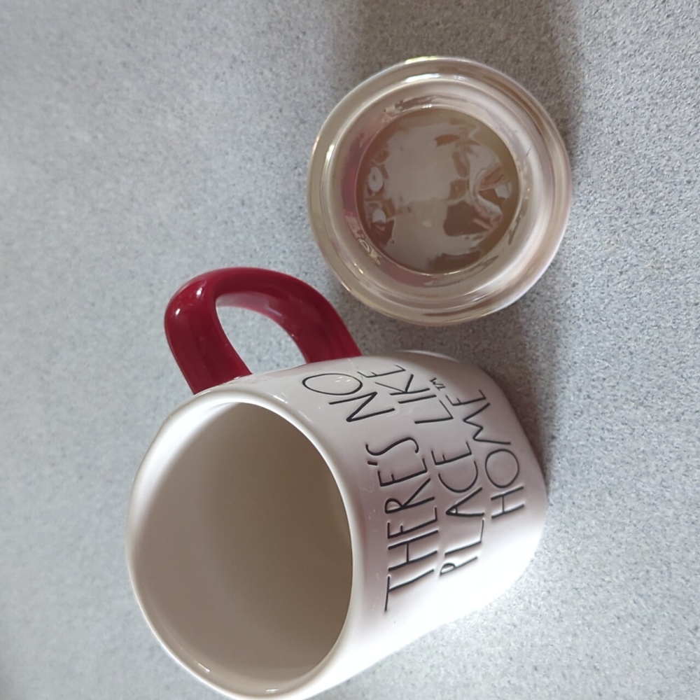 RAE DUNN Wizard Of Oz LL "THERE'S NO PLACE LIKE HOME" Mug Double Sided W/ Topper - Picture 7 of 7